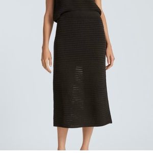 NWT EVERLANE The Crochet  Knit Midi Skirt S